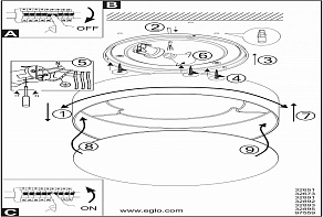 Накладной светильник Eglo Pasteri-P 97559