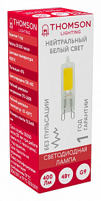 Лампа светодиодная Thomson G9 COB G9 4Вт 4000K TH-B4210