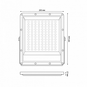 Настенно-потолочный прожектор Uniel ULF-F51D UL-00012760