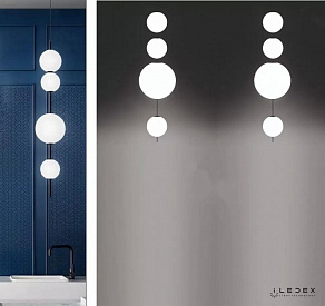 Подвесной светильник iLedex Omega 10678P/4-20W-3000K BK-WH