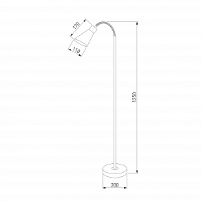 Торшер Eurosvet Pronto 01030/1 белый