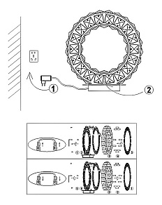 Настольная лампа декоративная Globo Marilyn I 67037-12T