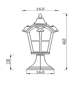 Наземный низкий светильник Maytoni Albion O413FL-01GB