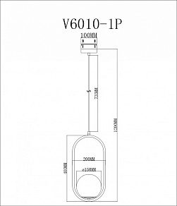 Подвесной светильник Moderli Klaster V6010-1P