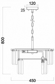 Подвесная люстра Freya Viviane FR11001PL-08G