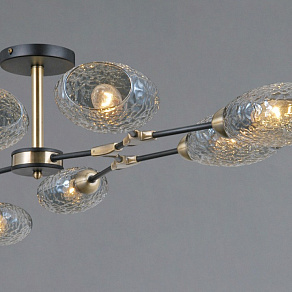 Люстра на штанге ILLUMICO TRENTO IL0272-8CSQ-25 BK AB TRENTO