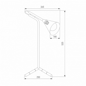 Настольная лампа декоративная Eurosvet Enigma 01186/1 черный