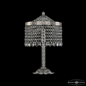 Настольная лампа декоративная Bohemia Ivele Crystal 1920 19201L6/25IV Ni Leafs