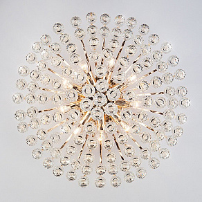 Потолочная люстра Eurosvet Ostiniya 3299/9 золото/прозрачный хрусталь Strotskis