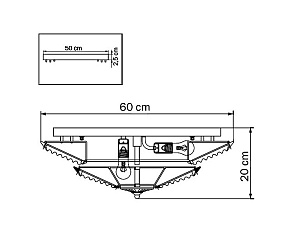 Накладной светильник Osgona Limpio 722080