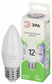 Лампа светодиодная Эра Green Line E27 12Вт 6500K LED B35-12W-865-E27 GL