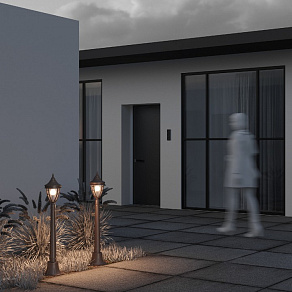 Наземный высокий светильник Maytoni Novara O026FL-01B