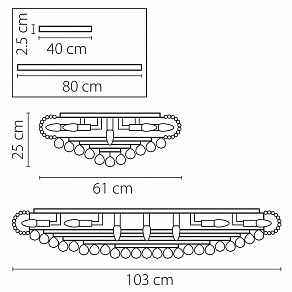 Накладной светильник Osgona Monile 704212