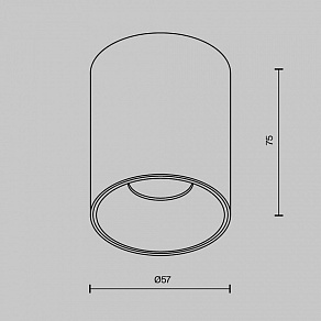 Накладной светильник Maytoni Alfa LED C064CL-8W2.7K-RD-WB
