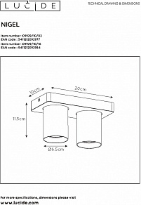 Спот Lucide Nigel 09929/10/16