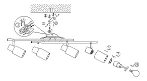 Спот Globo Kati 54913-4