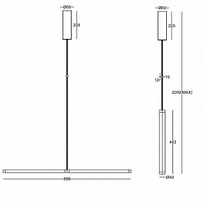 Подвесной светильник Maytoni Supersymmetry P096PL-L11BK1
