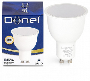 Лампа светодиодная Donel DN03 GU10 9Вт 4000K DN03004N9GU10