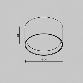 Накладной светильник Maytoni Glare C091CL-12W3K-W
