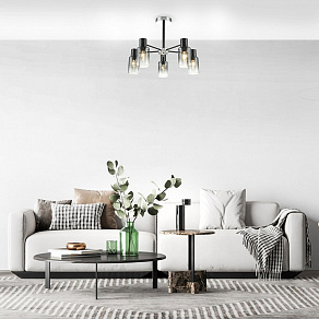 Люстра на штанге Escada Diversity 2120/5P Black