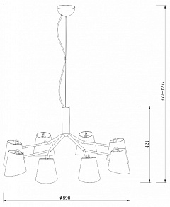 Подвесная люстра Freya Nordic FR5127PL-08B