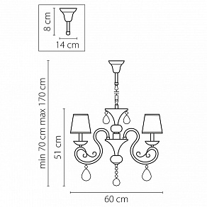 Подвесная люстра Osgona Ricerco 693062