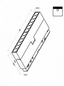 Накладной светильник Maytoni Points rot TR033-2-12W4K-B