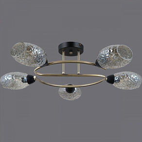 Потолочная люстра ILLUMICO  IL0300-5CSQ-79 BK AB
