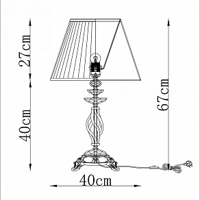 Настольная лампа декоративная Divinare Cigno 8825/03 TL-1