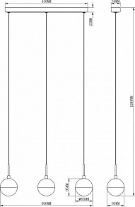 Подвесной светильник Moderli Renata V2832-3PL