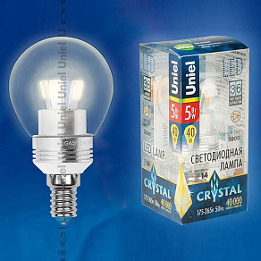 Лампа светодиодная Uniel ALC02SL E14 5Вт 3000K 08007