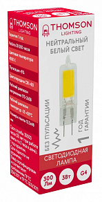 Лампа светодиодная Thomson G4 COB G4 3Вт 4000K TH-B4200