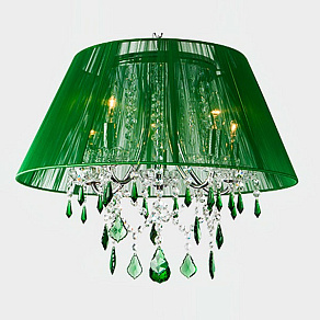 Подвесной светильник Eurosvet Emerald 3125/5 хром/зелёный Strotskis