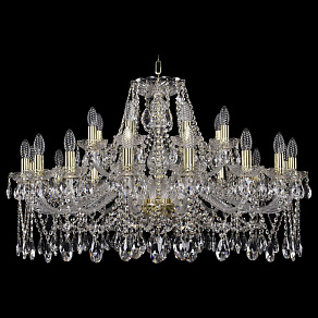 Подвесная люстра Bohemia Ivele Crystal 1413 1413/16+8/360/G