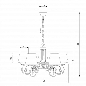 Подвесная люстра Bogate's Granta 292/6 Strotskis