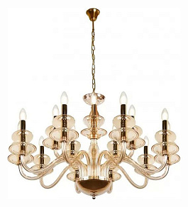 Подвесная люстра iLamp Mercury P9448-10+5 Gold