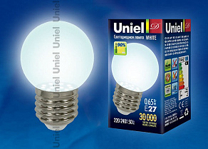 Лампа светодиодная Uniel  E27 0Вт 4000 KK 04463, 4463