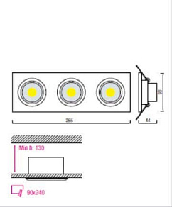 Встраиваемый светильник Horoz Electric Elena HRZ00000255