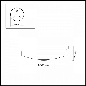Накладной светильник Odeon Light Marsei 4824/3C