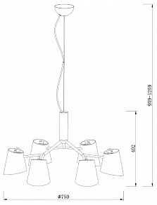 Подвесная люстра Freya Nordic FR5127PL-06B