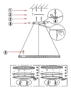 Подвесной светильник Globo Marilyn I 67037-24