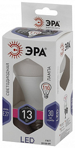 Лампа светодиодная Эра Стандарт E27 13Вт 6000K LED A60-13W-860-E27