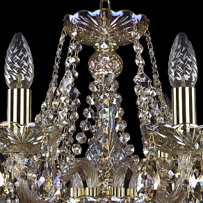 Подвесная люстра Bohemia Ivele Crystal 1413 1413/8/200/G/M701