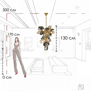 Подвесная люстра Loft it Britannica 10401/800M