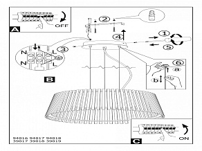 Подвесной светильник Eglo Roverato 94018