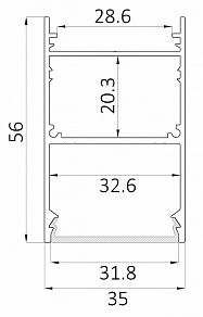 Накладной светильник 6063 LINE 3556 0412642