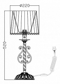 Настольная лампа декоративная Maytoni Sunrise ARM290-11-W