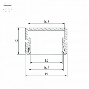 Профиль накладной Arlight SILER 058962