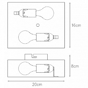 Накладной светильник Lucide Ovalis 12222/02/30