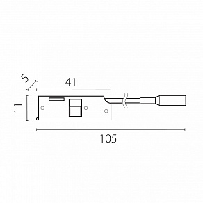 Токопровод концевой Lightstar Linea 506197